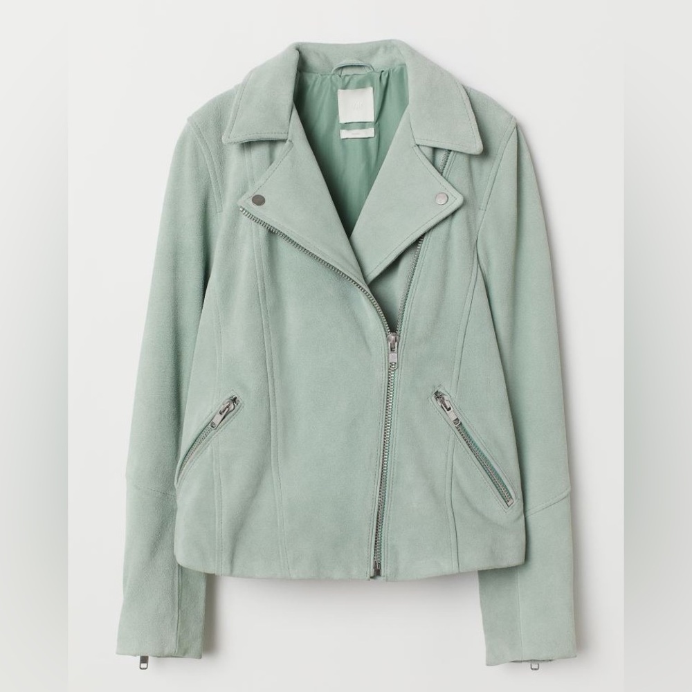 H&M Suede Biker Jacket